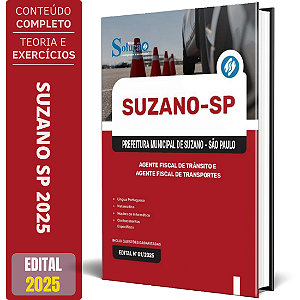 Apostila Prefeitura de Suzano SP 2025 - Agente Fiscal de Trânsito e Agente Fiscal de Transportes