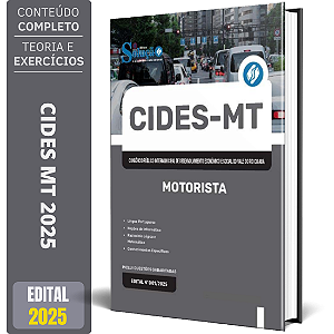 Apostila CIDES MT 2025 - Motorista