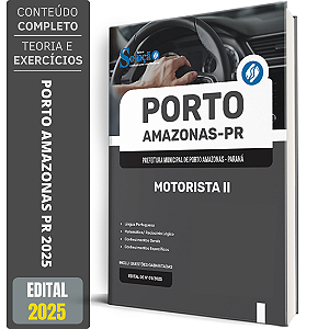 Apostila Prefeitura de Porto Amazonas PR 2025 - Motorista II