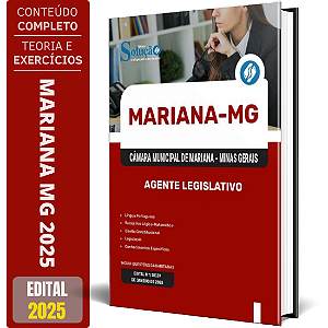 Apostila Câmara de Mariana MG 2025 - Agente Legislativo