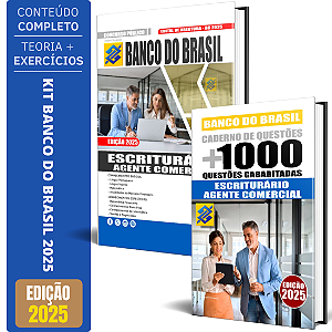 Kit Apostila Banco Do Brasil Escriturário + Questões 2025