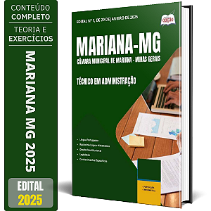 Apostila Câmara de Mariana MG 2025 - Técnico em Administração