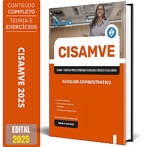 Apostila CISAMVE SC 2025 - Auxiliar Administrativo