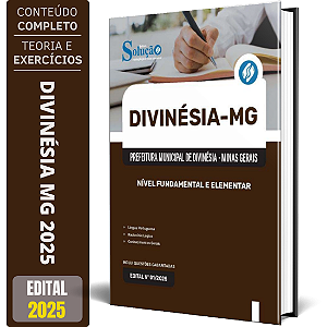 Apostila Prefeitura de Divinésia MG 2025 - Nível Fundamental e Elementar