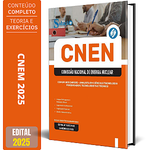 Apostila CNEN 2025 - Comum aos Cargos - Analista em Ciência e Tecnologia, Pesquisador, Tecnologista e Técnico