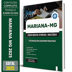Apostila Câmara de Mariana MG 2025 - Técnico em Administração