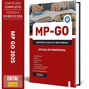Apostila MP GO (Comarca Cachoeira Alta) 2025 - Oficial de Promotoria