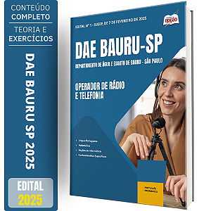 Apostila DAE BAURU 2025 - Operador de Rádio e Telefonia