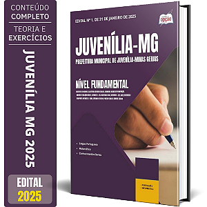 Apostila Prefeitura de Juvenília MG 2025 - Nível Fundamental