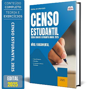 Apostila Censo Estudantil 2025 - Nível Fundamental - Agente Recenseador