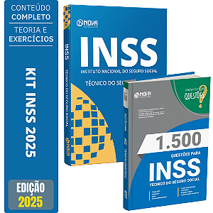 Kit Combo Apostila Técnico Do Inss + Caderno De Questões 2025