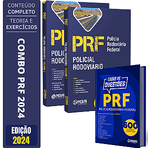 Combo Apostila PRF 2025 - Policial Rodoviário + Caderno Questões Comentadas