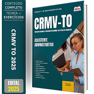 Apostila CRMV TO 2025 - Assistente Administrativo