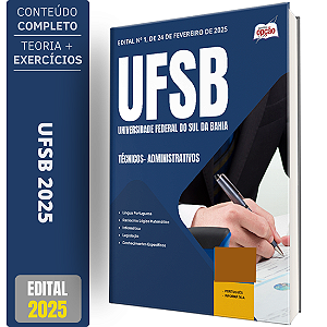 Apostila UFSB 2025 - Técnicos Administrativos