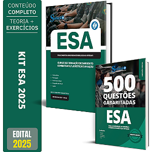 Kit Apostila Concurso Esa 2025 - Sargentos + Caderno De Testes