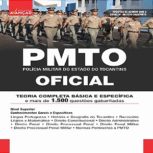 Apostila Pm to 2025 - Polícia Militar Do Tocantins - Oficial