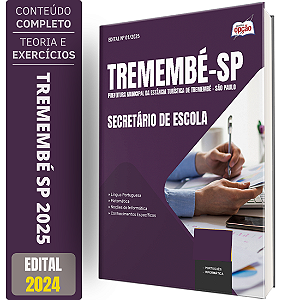 Apostila Prefeitura de Tremembé SP 2025 - Secretário de Escola