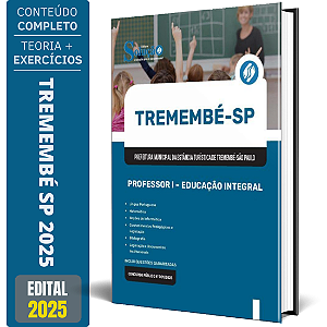 Apostila Prefeitura de Tremembé SP 2025 - Professor I - Educação Integral