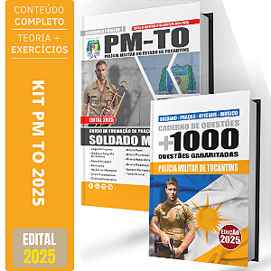 Kit Apostila Concurso PM TO 2025 - SOLDADO MÚSICO + Testes