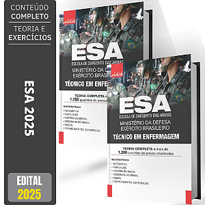 Apostila Concurso Esa 2025 - Técnico Em Enfermagem