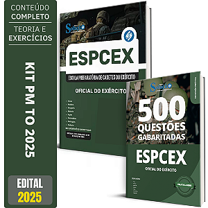 Kit Apostila ESPCEX 2025 - Oficial - Cadetes do Exército + Questões