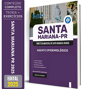 Apostila Prefeitura de Santa Mariana PR 2025 - Agente Epidemiológico