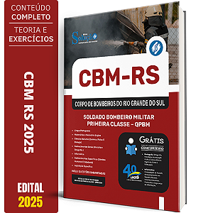 Apostila CBM RS 2025 - Soldado - Corpo de Bombeiros do Rio Grande do Sul - QPBM