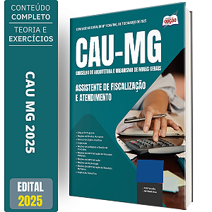 Apostila CAU MG 2025 - Assistente de Fiscalização e Atendimento