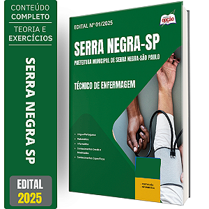 Apostila Prefeitura de Serra Negra SP 2025 - Técnico de Enfermagem