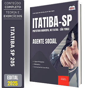 Apostila Prefeitura de Itatiba SP 2025 - Agente Social