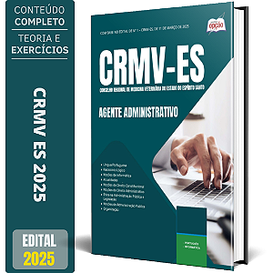 Apostila CRMV ES 2025 - Agente Administrativo