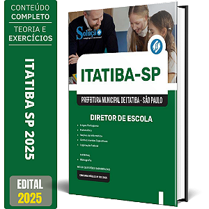 Apostila Prefeitura de Itatiba SP 2025 - Diretor de Escola