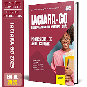 Apostila Prefeitura de Iaciara GO 2025 - Profissional de Apoio Escolar