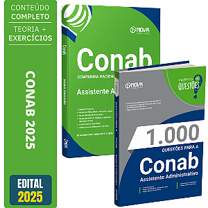 kit Apostila CONAB - Assistente Administrativo + Testes