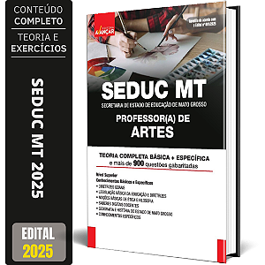 Apostila Seduc Mt 2025 - Professor (a) De Artes