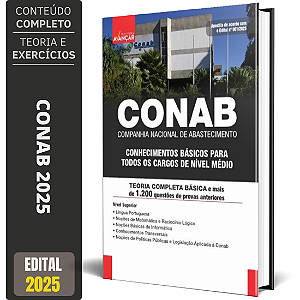 Apostila Conab 2025 - Conhecimentos Básicos Para Nível Médio