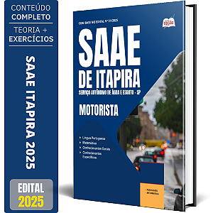 Apostila SAAE Itapira SP 2025 - Motorista