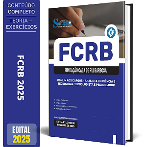 Apostila FCRB 2025 - Comum aos Cargos - Analista em Ciência e Tecnologia, Tecnologista e Pesquisador