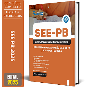 Apostila SEE PB 2025 - Professor de Educação Básica IV - Língua Portuguesa