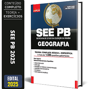 Apostila Concurso See Pb 2025 - Professor Geografia