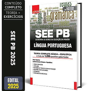 Apostila Concurso See Pb 2025 - Professor Língua Portuguesa