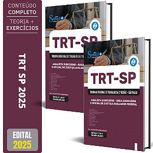 Apostila TRT SP 2ª Região 2025 - Analista - Área Judiciária e Oficial de Justiça Avaliador Federal