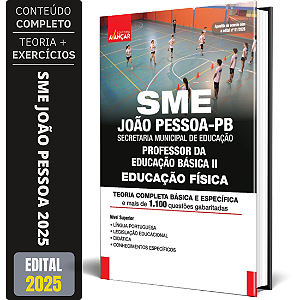 Apostila Sme João Pessoa Pb 2025 - Professor 2 - Educação Física