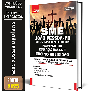 Apostila Sme João Pessoa Pb 2025 - Professor Ensino Religioso