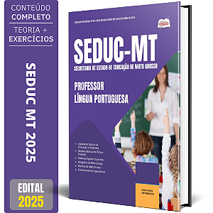 Apostila SEDUC MT 2025 - Professor - Língua Portuguesa