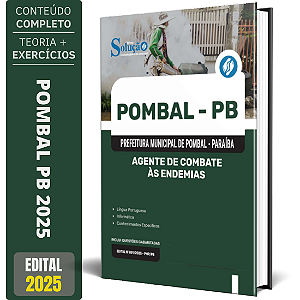 Apostila Prefeitura de Pombal PB 2025 - Agente de Combate às Endemias