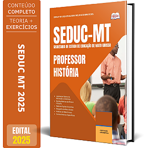 Apostila SEDUC MT 2025 - Professor - História