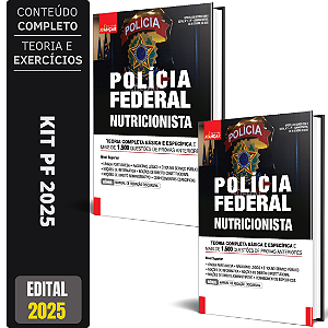 Apostila Concurso PF 2025 - Polícia Federal - Nutricionista