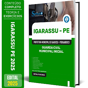 Apostila Prefeitura de Igarassu PE 2025 - Guarda Civil Municipal Inicial
