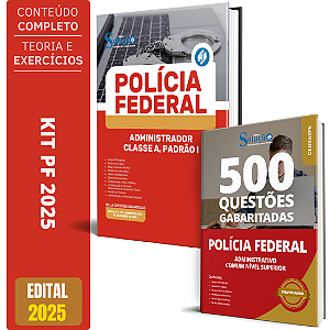 Kit Apostila Polícia Federal 2025 - Administrador + Testes
